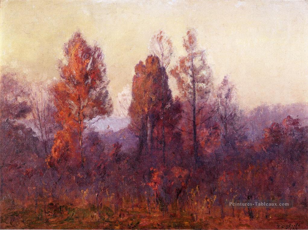 Dernière heure du jour Impressionniste Indiana paysages Théodore Clement Steele Peintures à l'huile